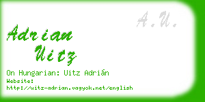 adrian uitz business card
